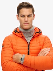 Superdry Orange Hooded Fuji Lite Jacket - Image 4 of 4