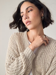 Pedra - Cardigan de lã de fita - Imagem 4 de 7