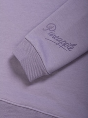 Pineapple Purple Womens Off Shoulder Longline Sweatshirt - Image 8 of 8