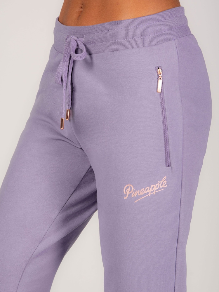 Paars - Skinny joggingbroek met ananasprint en rits - Image 6 of 8