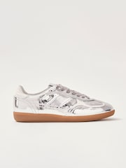 Alohas Silver Tb.490 Rife Shimmer Leather Sneakers - Image 1 of 4