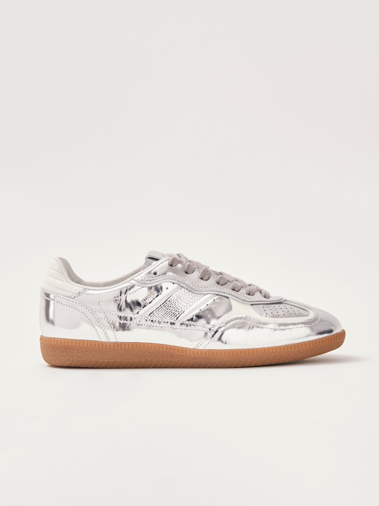 Alohas Silver Tb.490 Rife Shimmer Leather Sneakers - Image 1 of 4