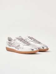 Alohas Silver Tb.490 Rife Shimmer Leather Sneakers - Image 2 of 4