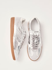 Alohas Silver Tb.490 Rife Shimmer Leather Sneakers - Image 3 of 4
