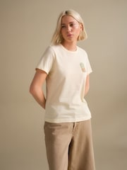 Graphic Matcha Yellow Essential Pure Cotton Short Sleeve Crew Neck T-Shirt - Image 2 of 8