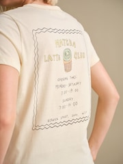 Graphic Matcha Yellow Essential Pure Cotton Short Sleeve Crew Neck T-Shirt - Image 3 of 8