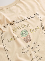 Graphic Matcha Yellow Essential Pure Cotton Short Sleeve Crew Neck T-Shirt - Image 7 of 8