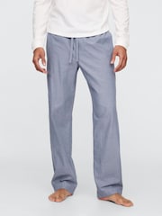 Gap Blue Cotton Poplin Pyjama Bottoms - Image 1 of 4