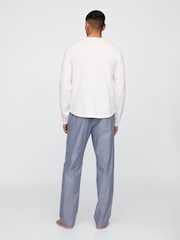 Gap Blue Cotton Poplin Pyjama Bottoms - Image 2 of 4