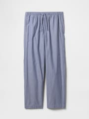 Gap Blue Cotton Poplin Pyjama Bottoms - Image 4 of 4