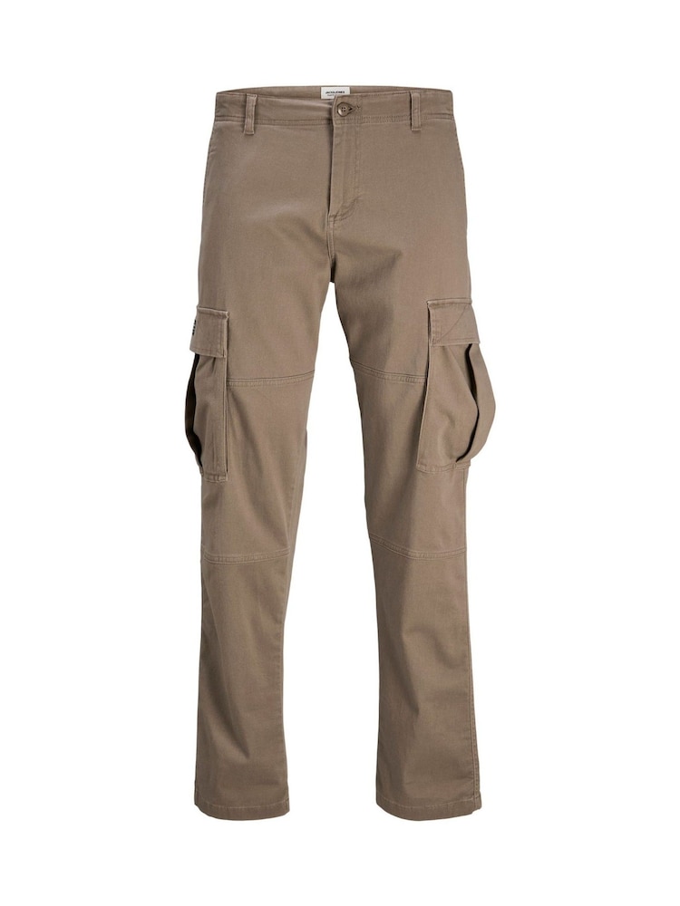 JACK & JONES Brown Relaxed Fit Cargo Trousers - Image 1 of 1