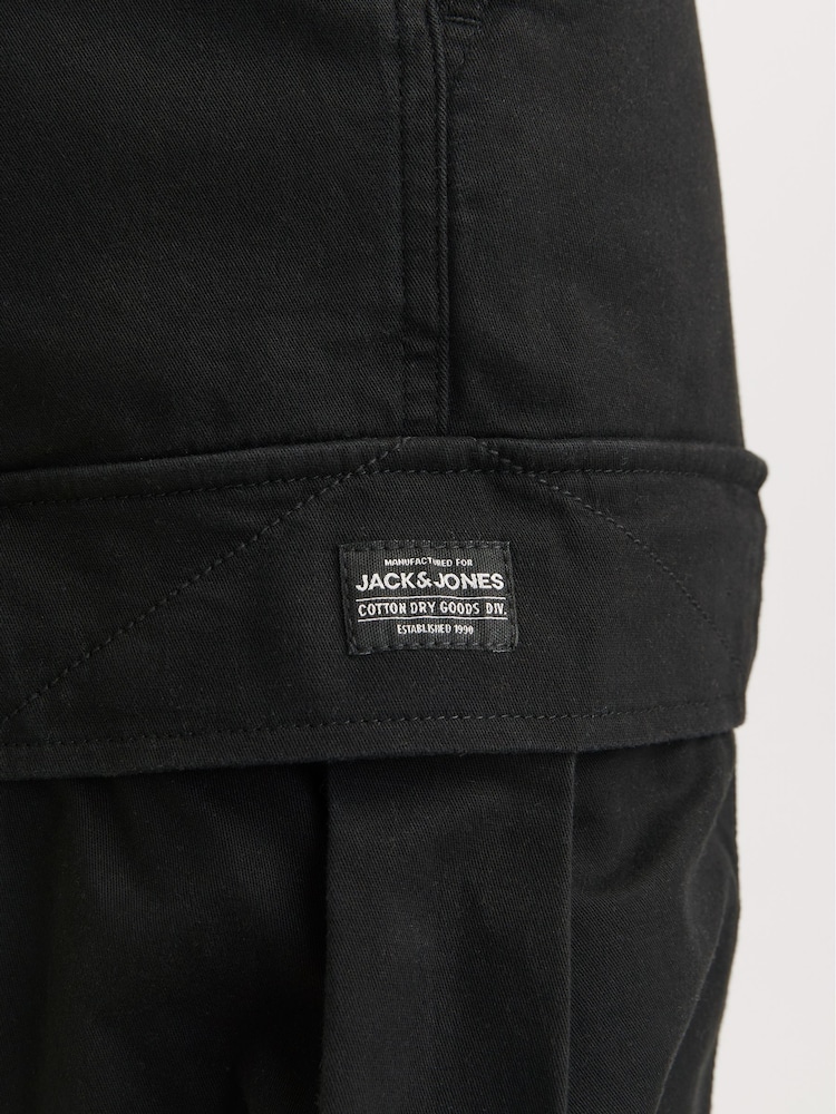 Черный - JACK & JONES брюки-карго свободного кроя - Изображение 7 из 7 Черный - JACK & JONES брюки-карго свободного кроя - Изображение 7 из 7