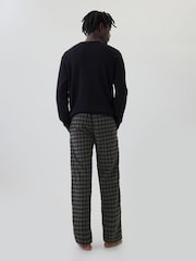 Gap Black/Grey Check Soft Cotton Pyjama Bottoms - Image 2 of 4