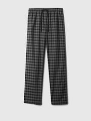 Gap Black/Grey Check Soft Cotton Pyjama Bottoms - Image 3 of 4