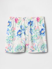 Wit/blauw gebloemd - Gap katoenen poplin pyjamabroek - Image 3 of 4