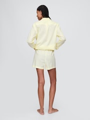 Gap Yellow Stripe Short Cotton Poplin Pyjama Bottoms - Image 2 of 4