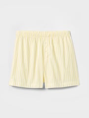 Gap Yellow Stripe Short Cotton Poplin Pyjama Bottoms - Image 3 of 4