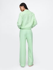 Gap Green Stripe Trouser Cotton Poplin Pyjama Bottoms - Image 2 of 4