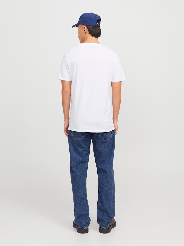 JACK & JONES Blue Chris Relaxed Fit Jeans - Image 4 of 5