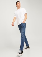 JACK & JONES Blue Mike Tapered Fit Jeans - Image 1 of 5
