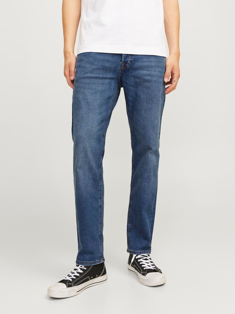 JACK & JONES Blue Mike Tapered Fit Jeans - Image 2 of 5