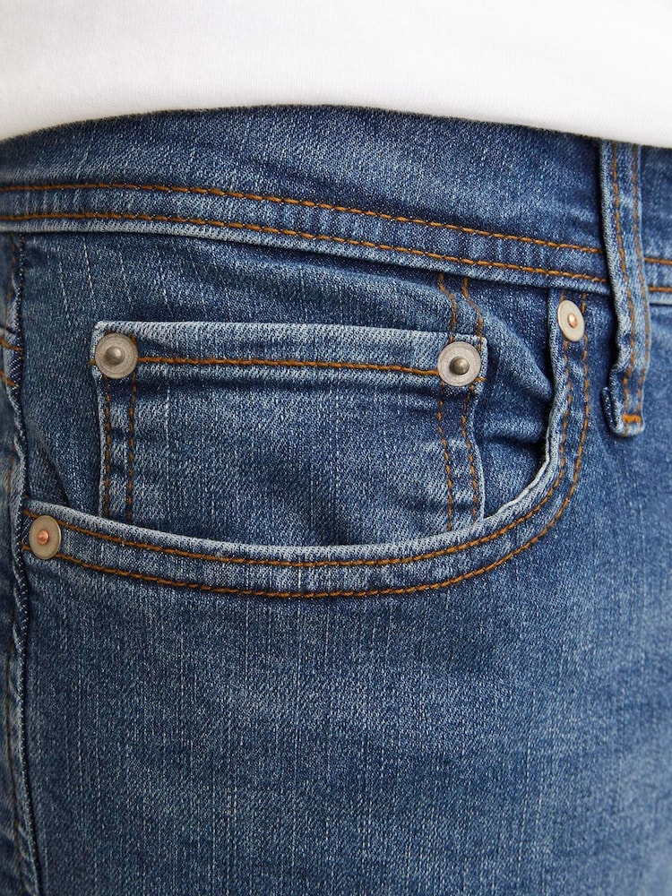 JACK & JONES Blue Mike Tapered Fit Jeans - Image 5 of 5