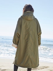 Khaki Green Active Swim Changing Robe - Image 3 of 6