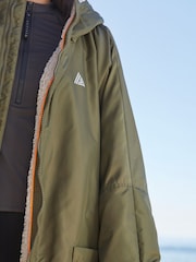 Khaki Green Active Swim Changing Robe - Image 5 of 6