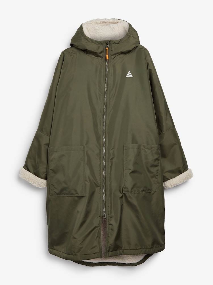 Khaki Green Active Swim Changing Robe - Image 6 of 6 Khaki Green Active Swim Changing Robe - Image 6 of 6