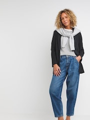 JD Williams Black Ponte Edge To Edge Blazer - Image 3 of 3
