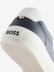 BOSS Blue Aiden Logo Trainers - Image 4 of 4