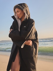 Black Active Swim Changing Robe - Image 3 of 10