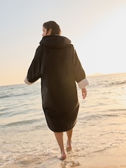 Black Active Swim Changing Robe - Image 5 of 10