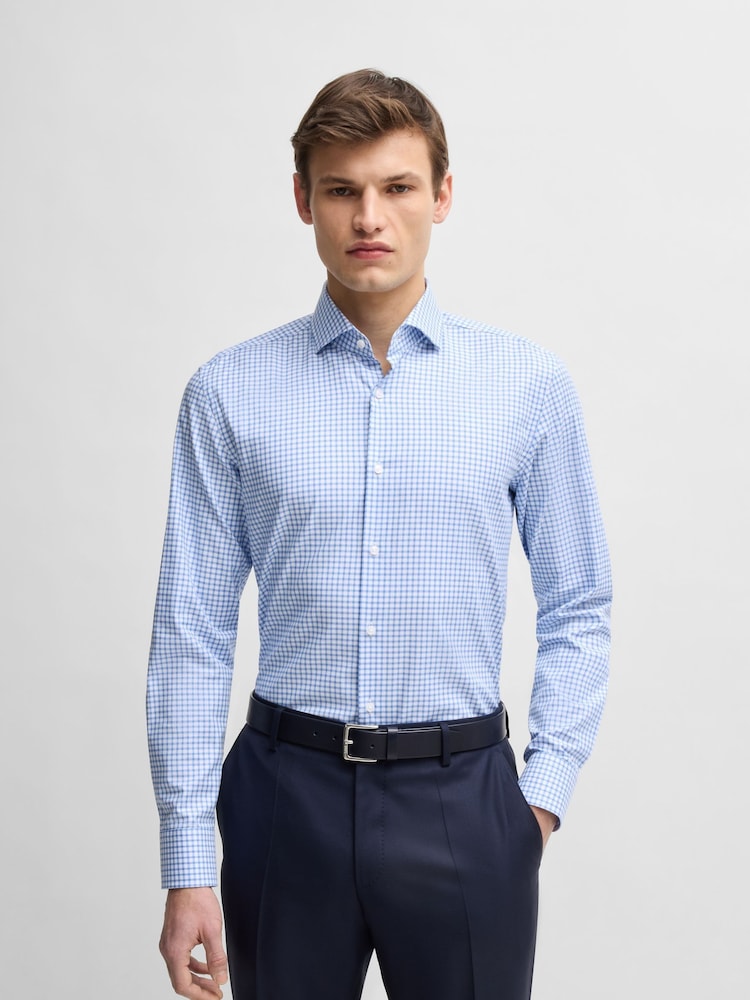 Azul cielo - BOSS Slim Fit Hank Shirt - Imagen 1 de 1