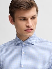 BOSS Sky Blue Slim Fit Hank Shirt - Image 4 of 6