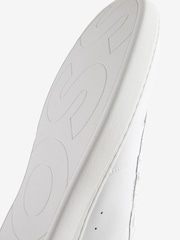 BOSS White Clint Stripe Detail Logo Trainers - Image 3 of 5