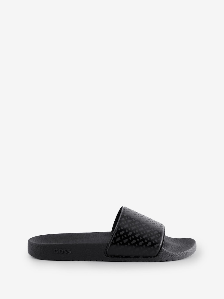 BOSS Black Logo Sliders - Image 1 of 4