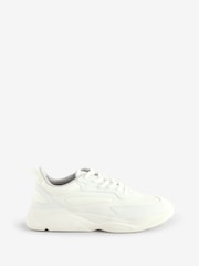 HUGO White Leon Runner Trainers - Image 1 of 7