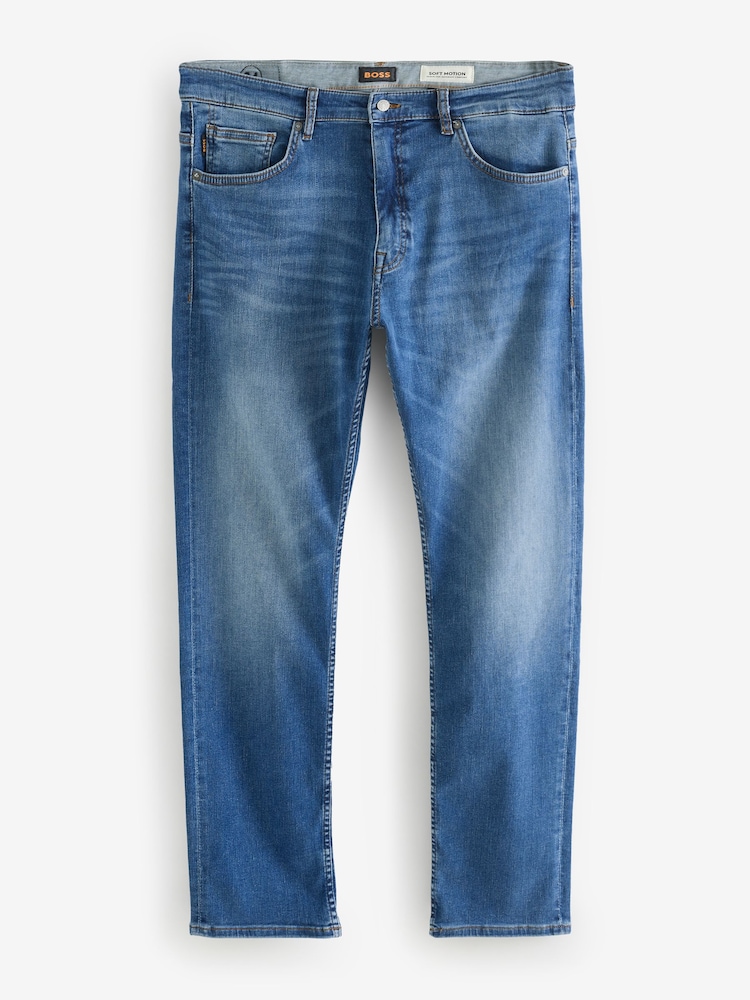 BOSS Dark Blue Delaware Slim-Fit Denim Jeans - Image 1 of 1