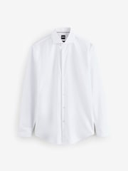 BOSS White Slim Fit Hank Shirt - Image 1 of 1