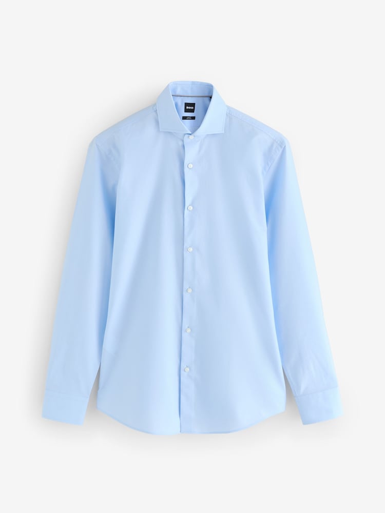 BOSS Blue Slim Fit Hank Shirt - Image 1 of 1