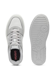 HUGO Light Grey Hadrian Trainers - Image 2 of 4