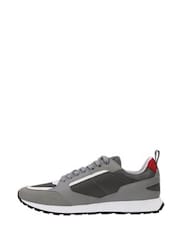 HUGO Grey Icelin Runner Trainers - Image 2 of 12