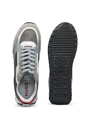 HUGO Grey Icelin Runner Trainers - Image 5 of 12