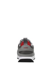 HUGO Grey Icelin Runner Trainers - Image 7 of 12