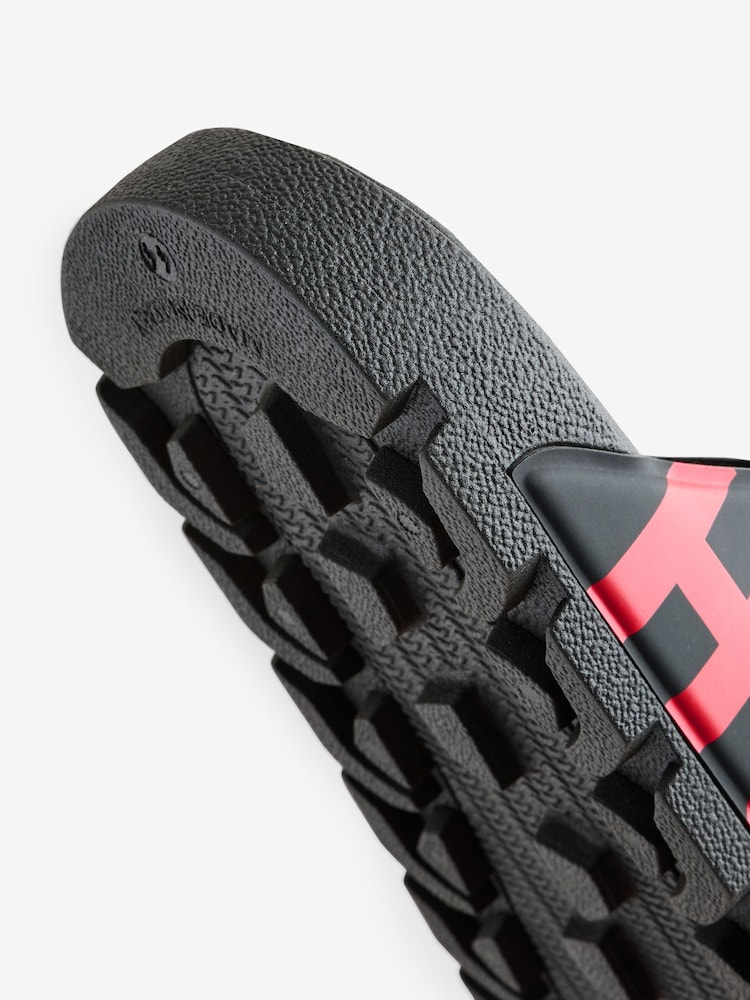 HUGO Black Logo Sandals - Image 3 of 4