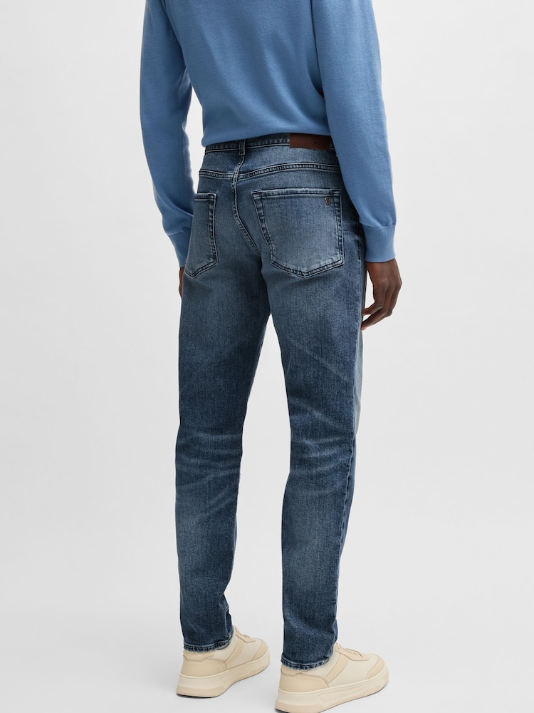 BOSS Blue Tapered Fit Onyx Denim Jeans - Image 2 of 5