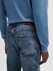BOSS Blue Tapered Fit Onyx Denim Jeans - Image 4 of 5