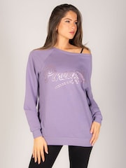 Pineapple Purple Womens Oversized Monster Sweatshirt - Image 1 of 7