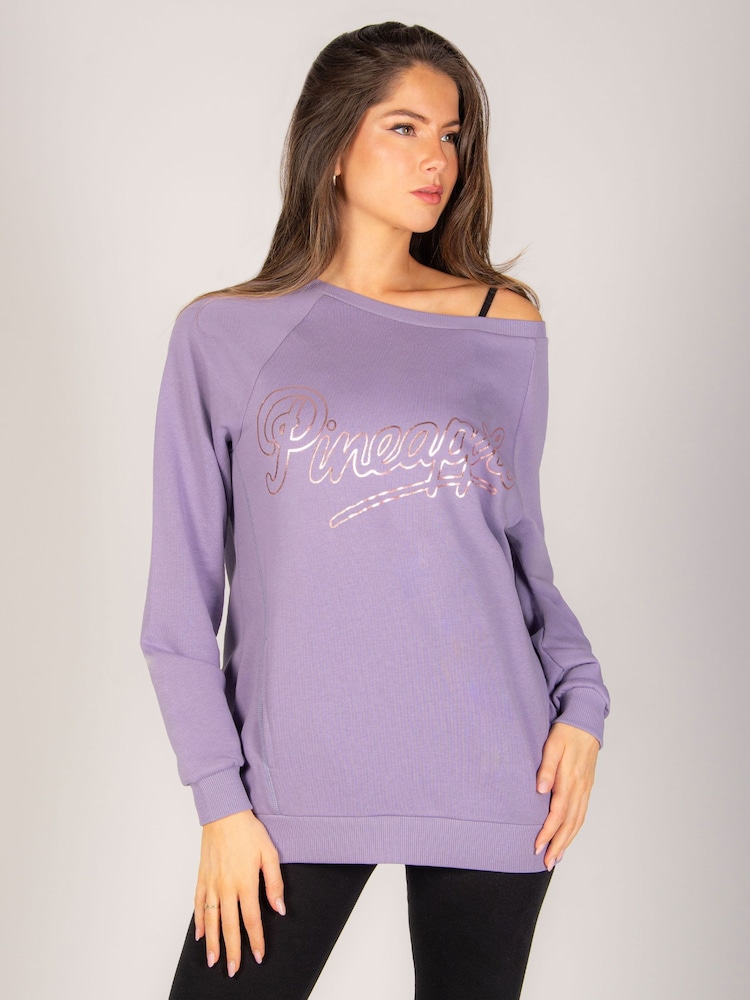 Pineapple Purple Womens Oversized Monster Sweatshirt - Image 1 of 7